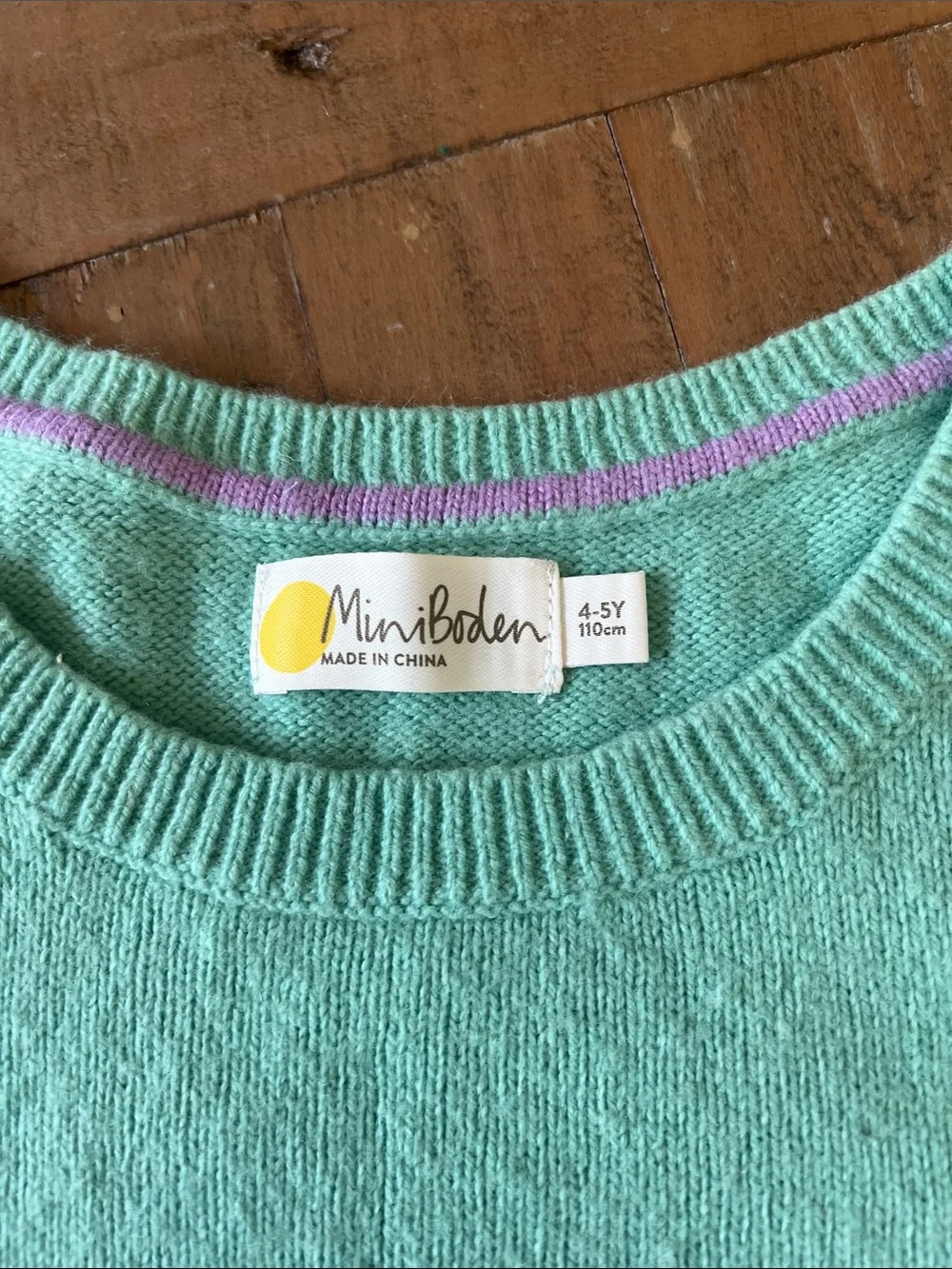 Mini Boden bumble bee rabbit flower knit sweater vest 4-5 years best 3-4 years